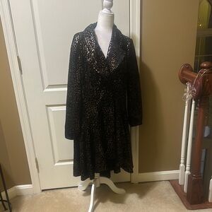 Chic Leopard Print Coat